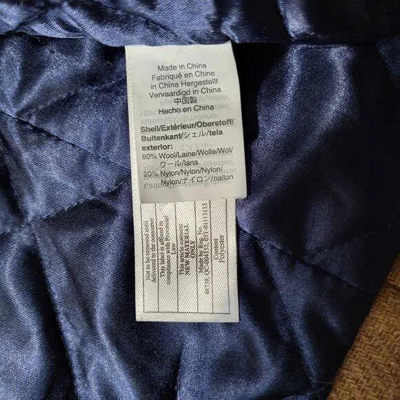 J.Crew Coat Womens 0 Lodge Italian Wool Camel Heather Acorn Zip Up Coat #K0896 - Picture 8 of 16